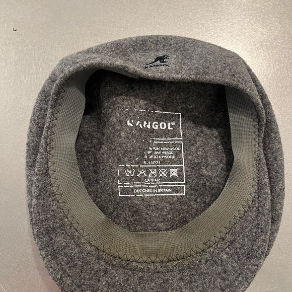 Men’s 504 Kangol Grey Wool Newsboy Hat - Picture 4 of 4